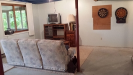 Mancave on walkout level